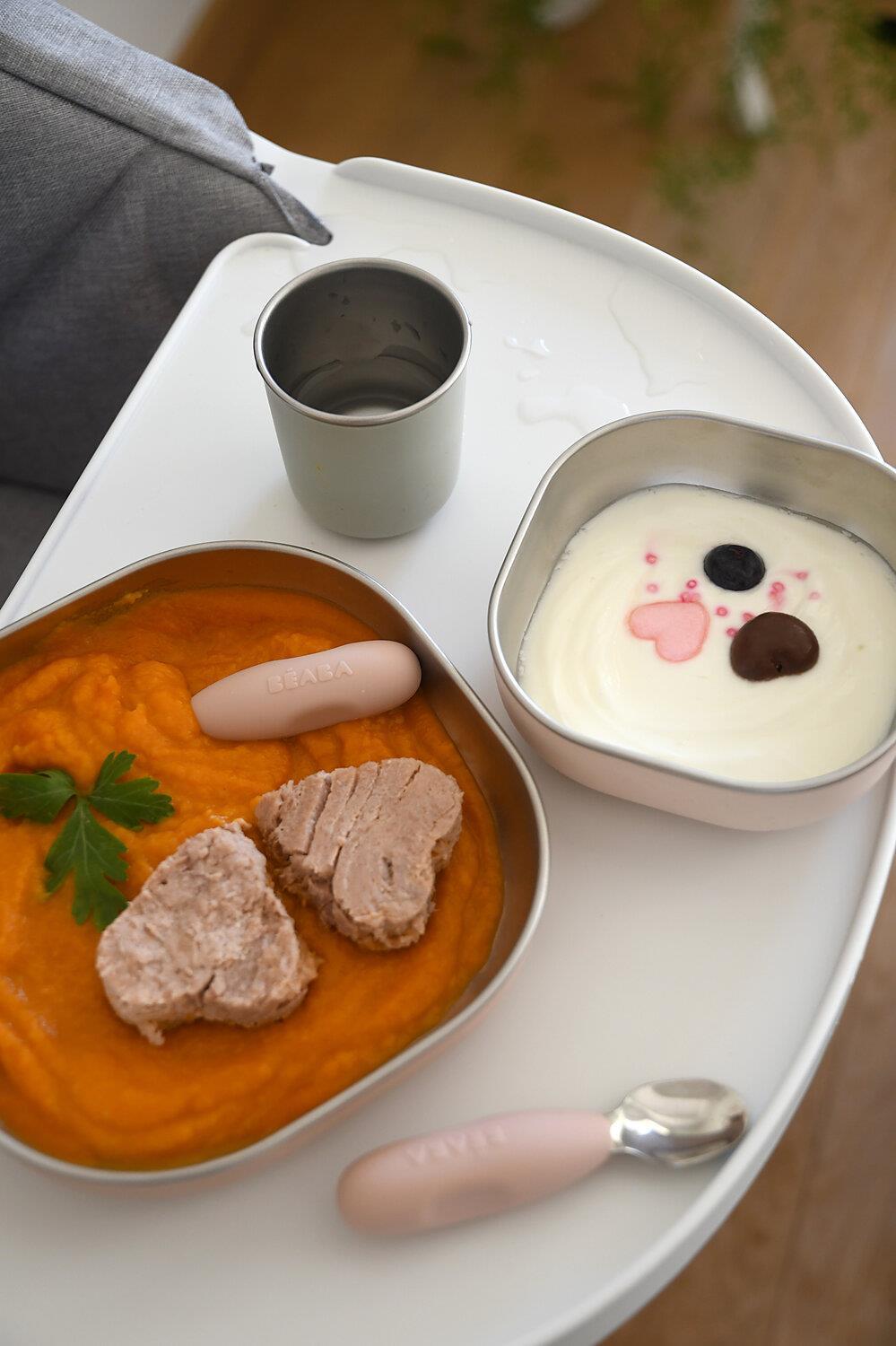 Beaba 3lü Paslanmaz Çelik Beslenme seti, Cotton Candy