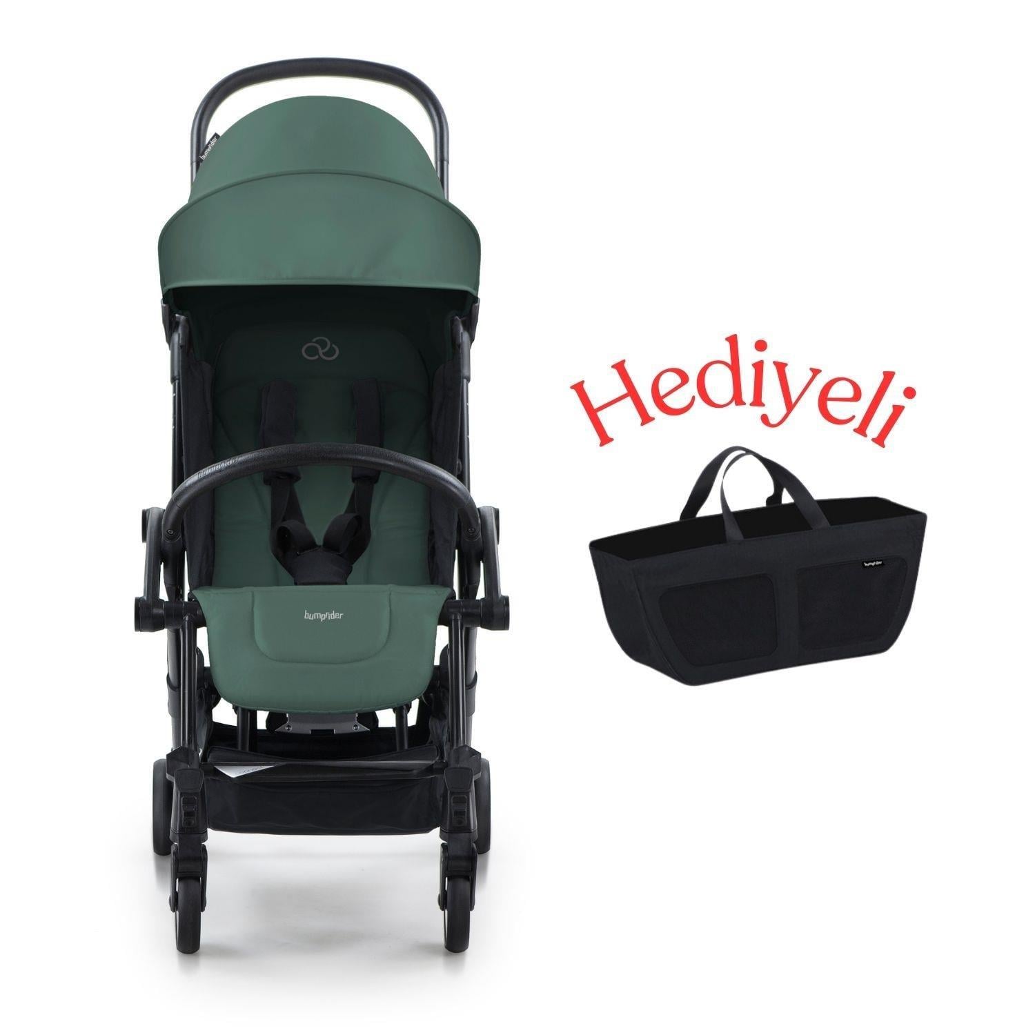 Bumprider Connect³ Bebek Arabası Black-Olive & Yan Düzenleyici Çanta