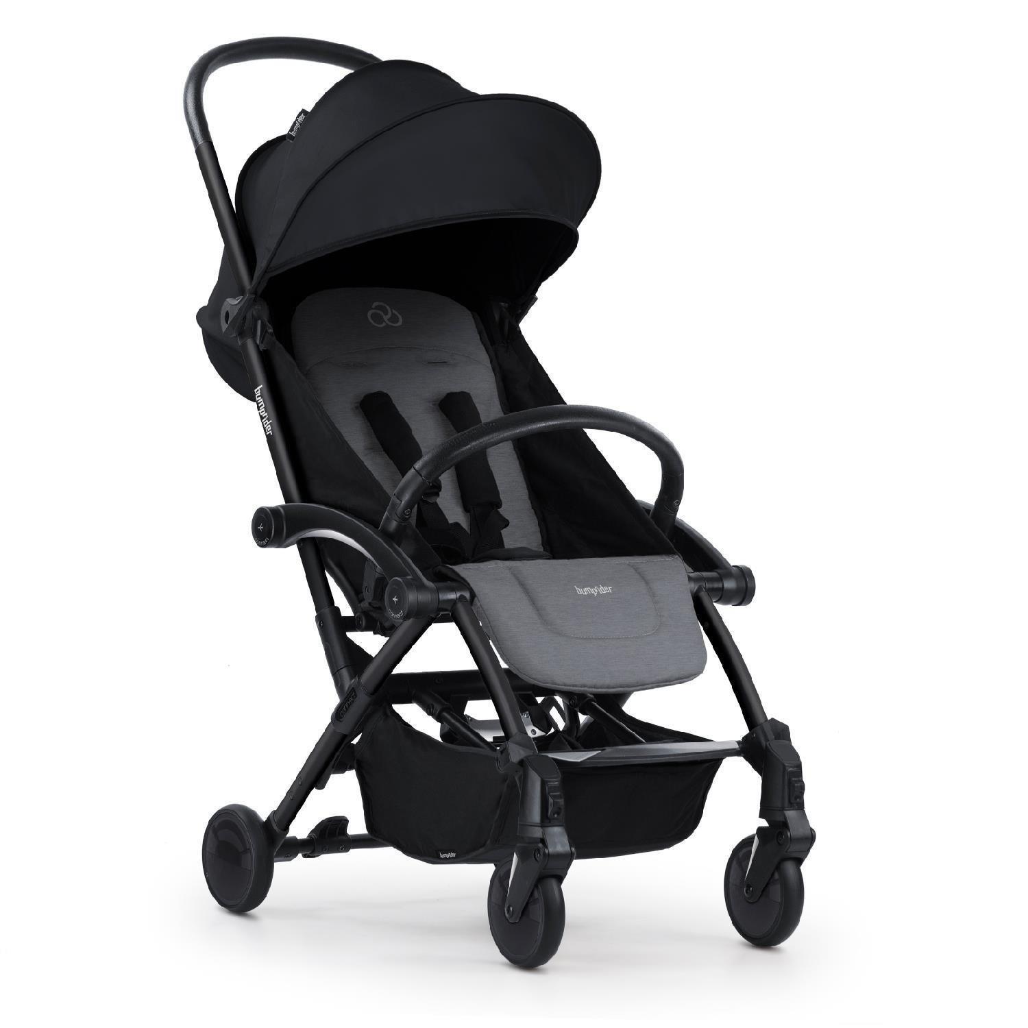 Bumprider Connect³ Black-Grey Melange Bebek Arabası & Connect TRN Grup 0+ Oto Koltuğu Grey & Oto Koltuk Adaptörü