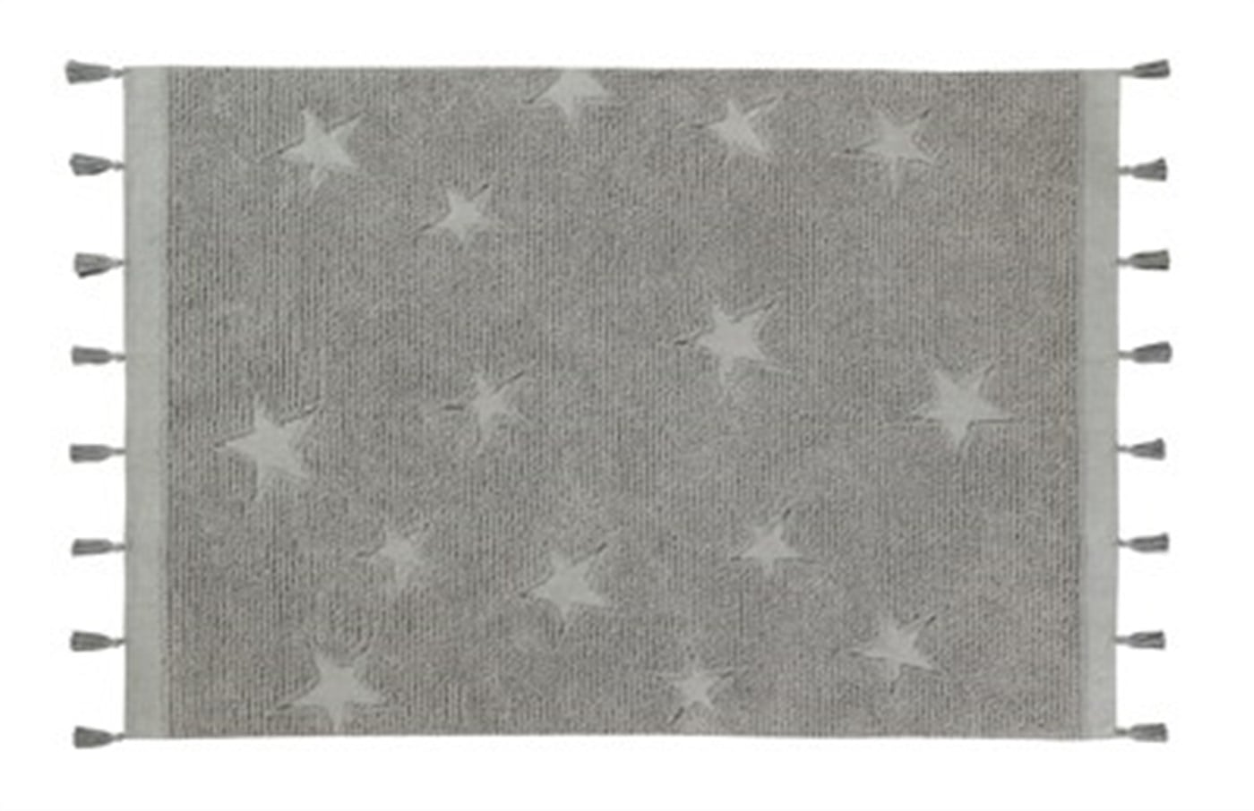 Hippy Stars Gri Çocuk Odası Kilimi