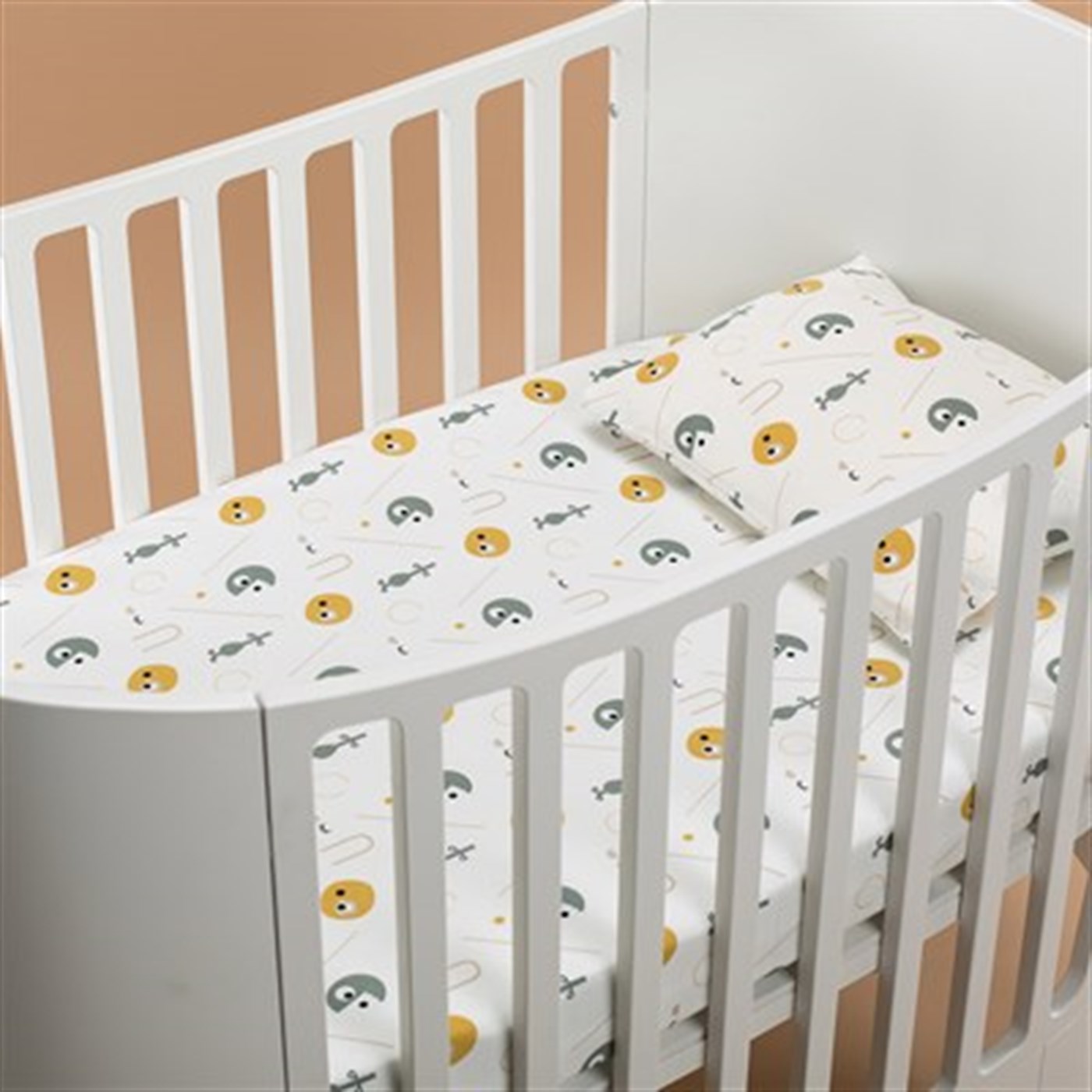 Lastikli Çarşaf ve Yastık Kılıfı Seti, Ayva Göbek