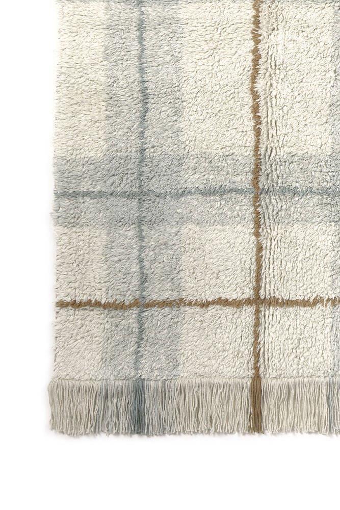 Lorena Canals Çocuk Odası Halısı, Tartan Blue Sage, S