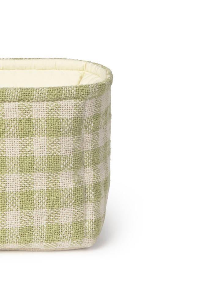 Lorena Canals Çocuk Odası Sepet, Kapitone Matcha