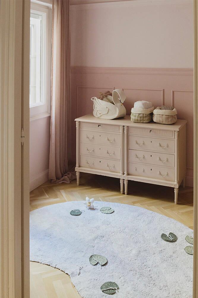 Lorena Canals Çocuk Odası Sepet, Kapitone Rose