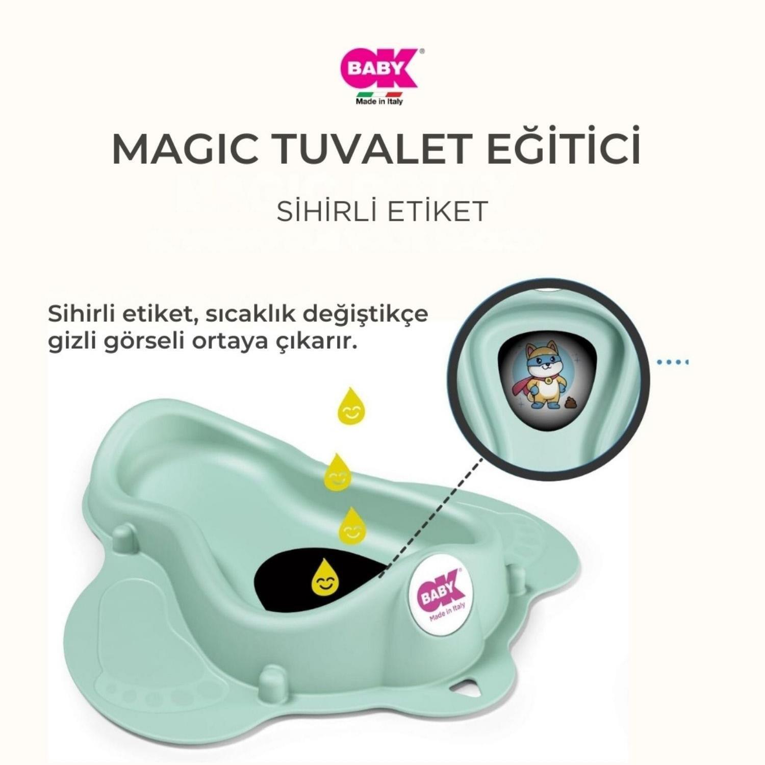 OKBaby Magic Tuvalet Eğitici K. Beyaz