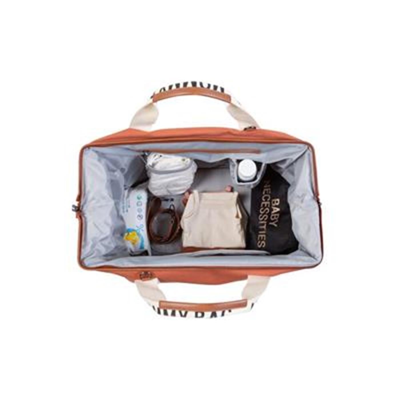 Mommy Bag Çanta, Signature Kanvas Kiremit
