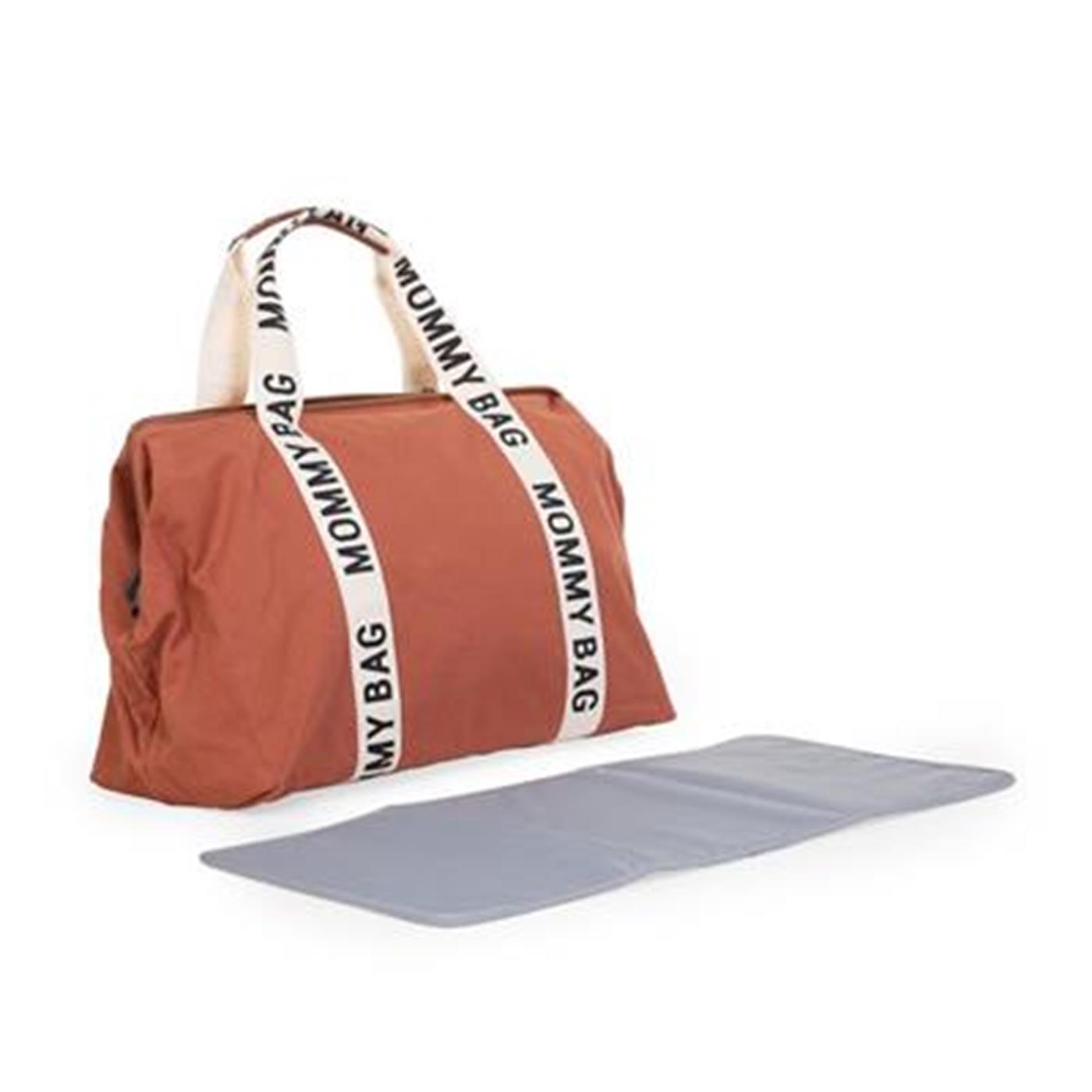 Mommy Bag Çanta, Signature Kanvas Kiremit