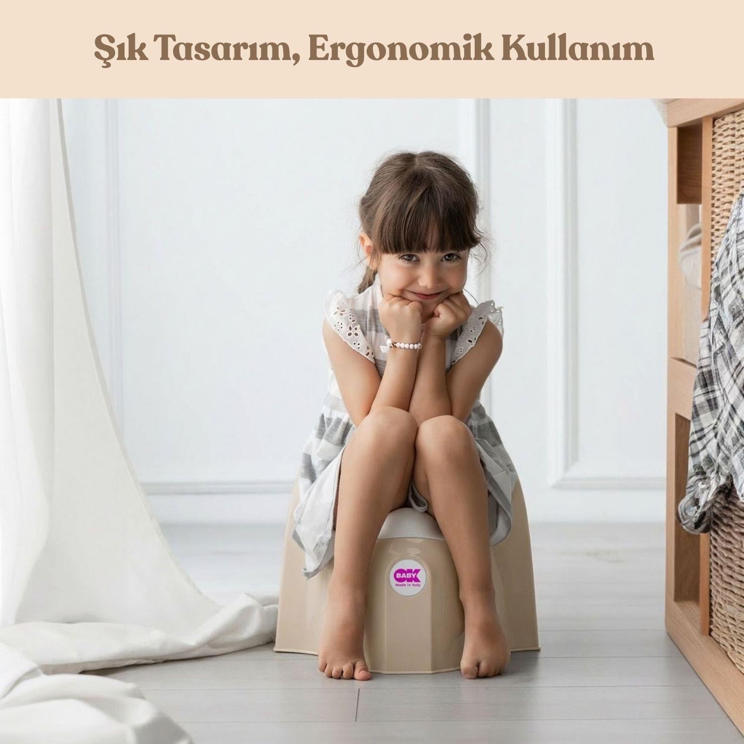 OKBaby Pasha Eğitici Koltuk Oturak Bej