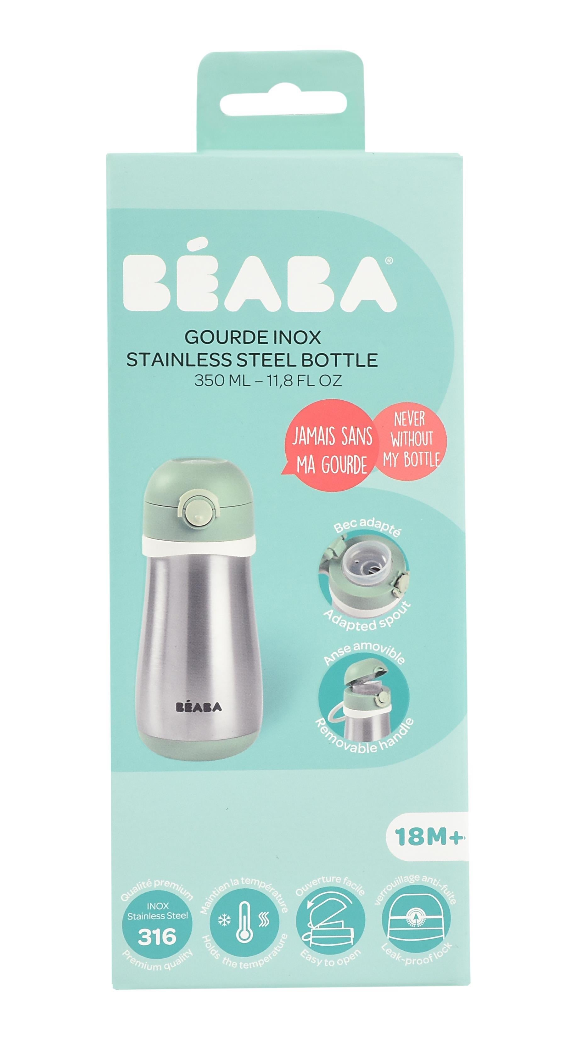 Paslanmaz Çelik Suluk 350 ml, Sage green