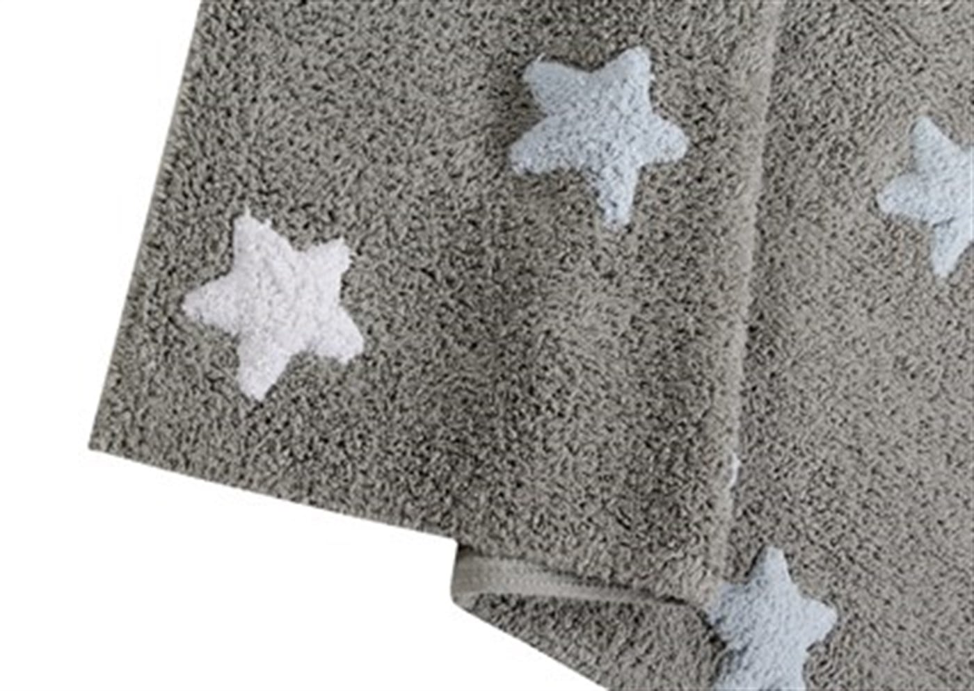 STARS Tricolor Halı Gri/ Mavi-Beyaz-Sarı