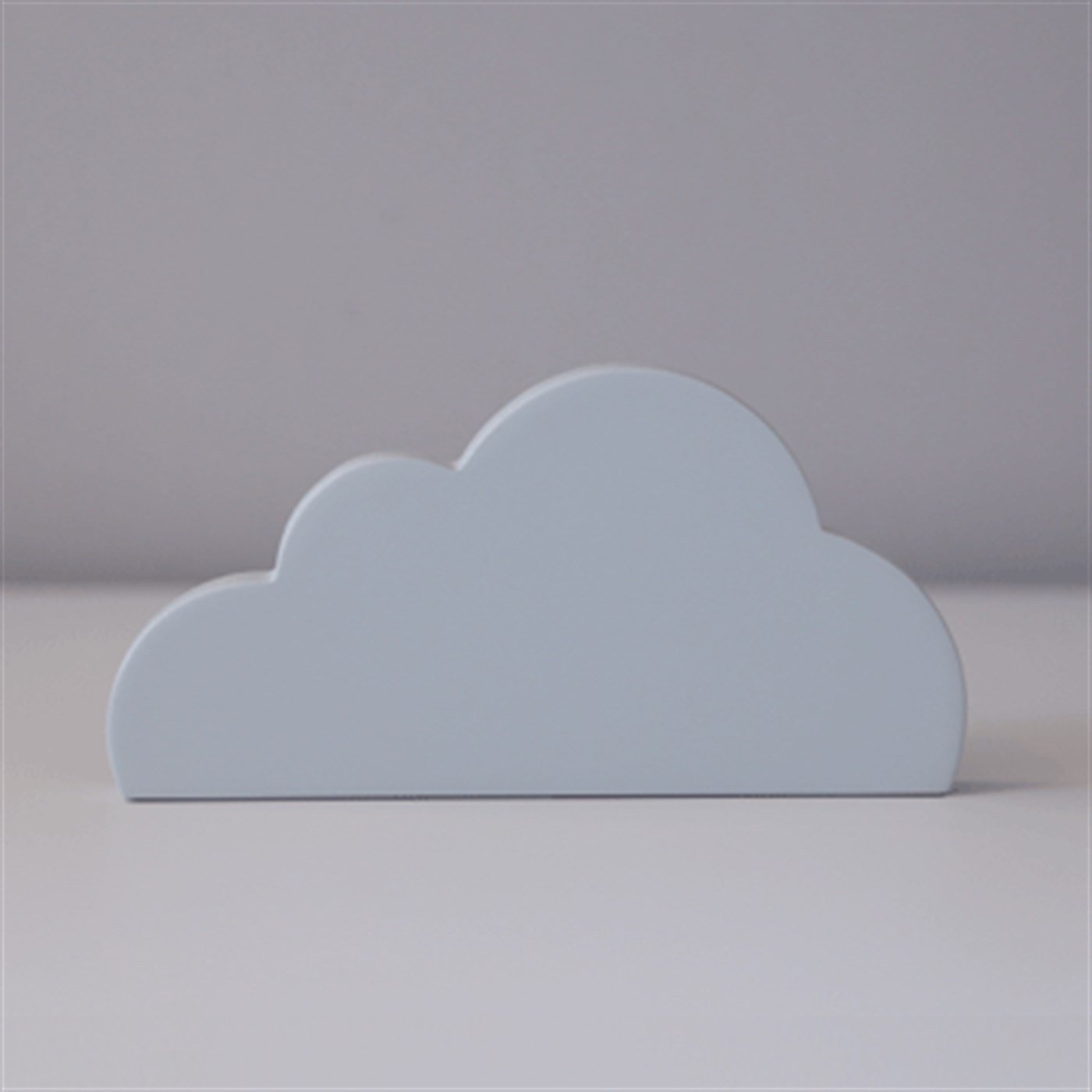 Ahşap Bulut Obje Açık gri