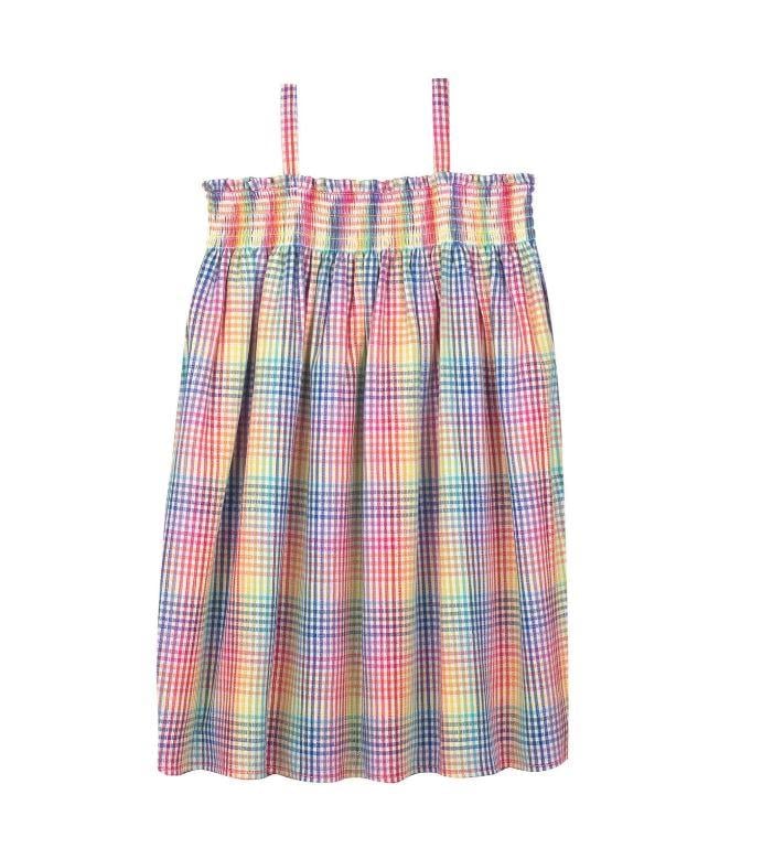 Antebies Gökkuşağı Ekose Elbise STD