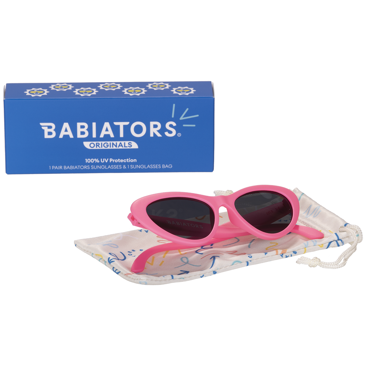 Babiators Original Amber Lensli Cat-Eye Güneş Gözlüğü Think Pink 0-2 Yaş
