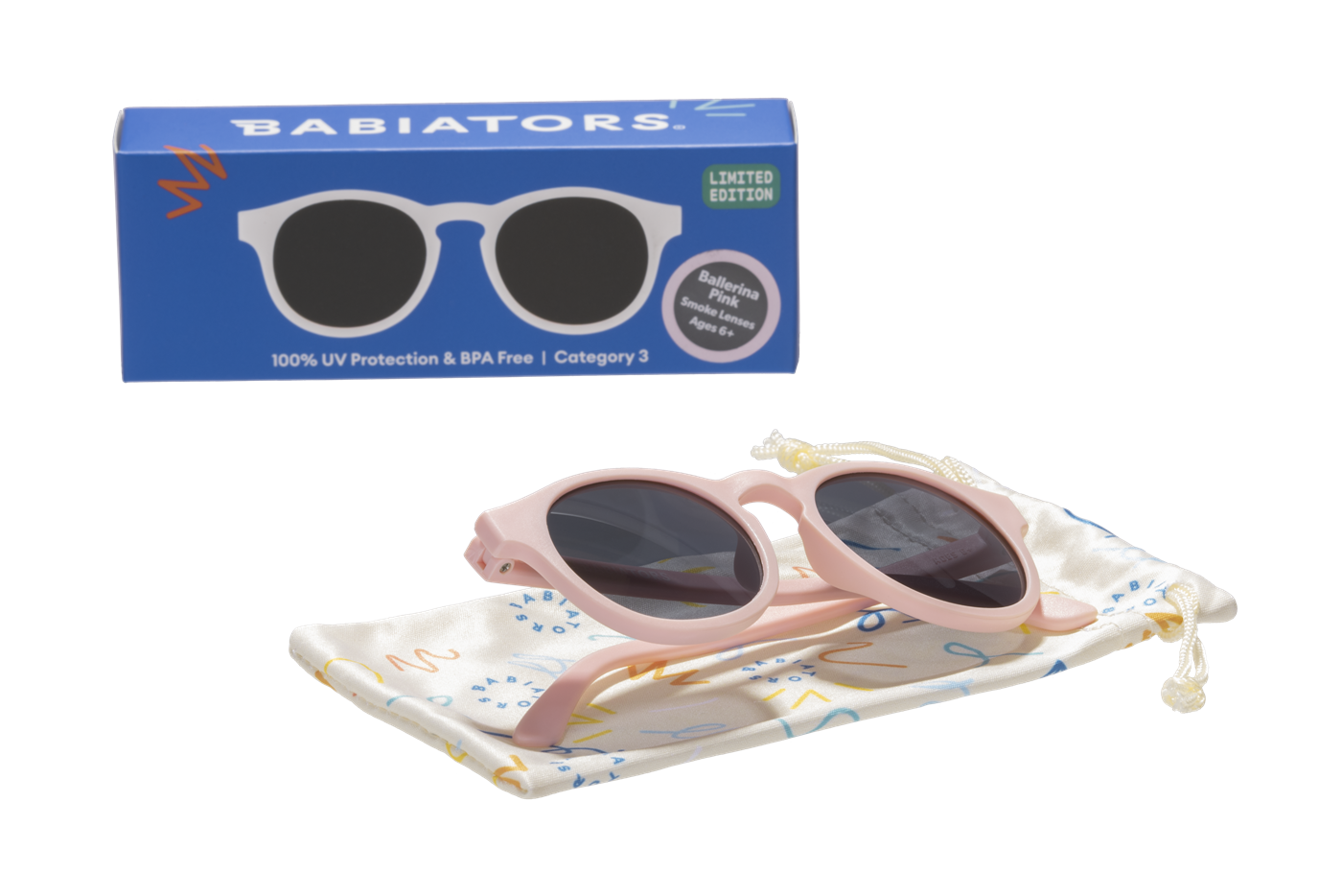 Babiators Original Keyhole Güneş Gözlüğü Ballerina Pink 0-2 Yaş