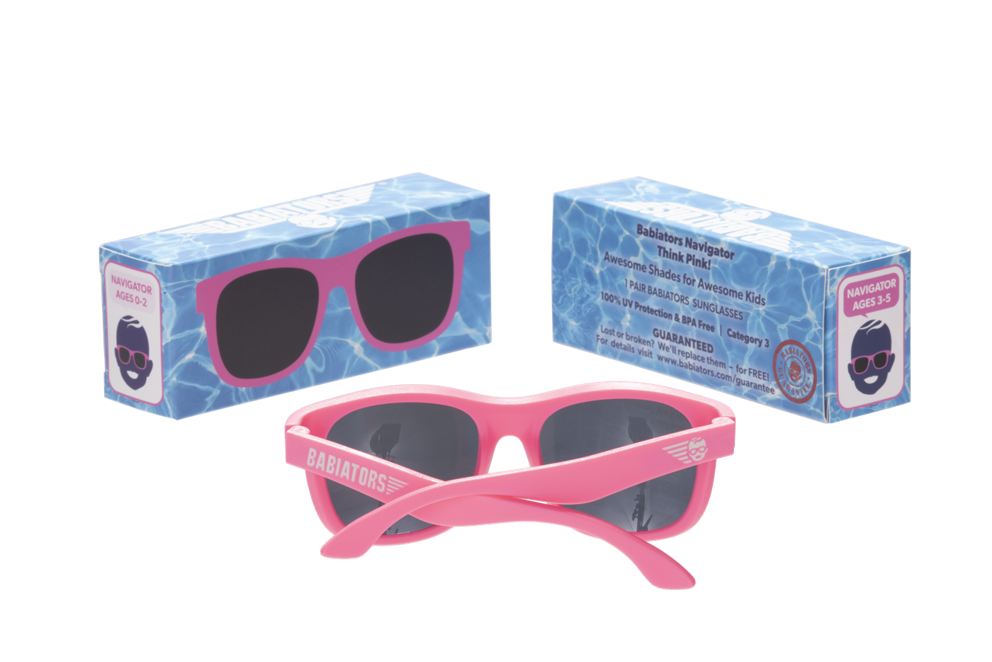 Babiators Original Navigator Güneş Gözlüğü Think Pink 3-5 Yaş