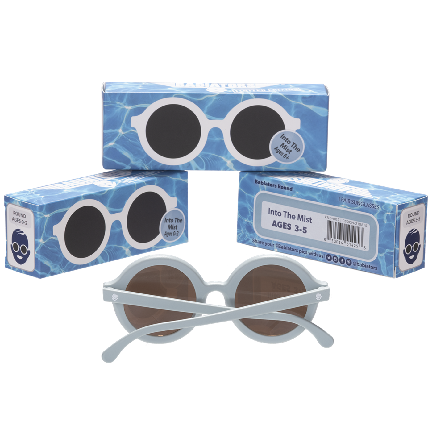 Babiators Original Round Güneş Gözlüğü Into The Mist 3-5 Yaş
