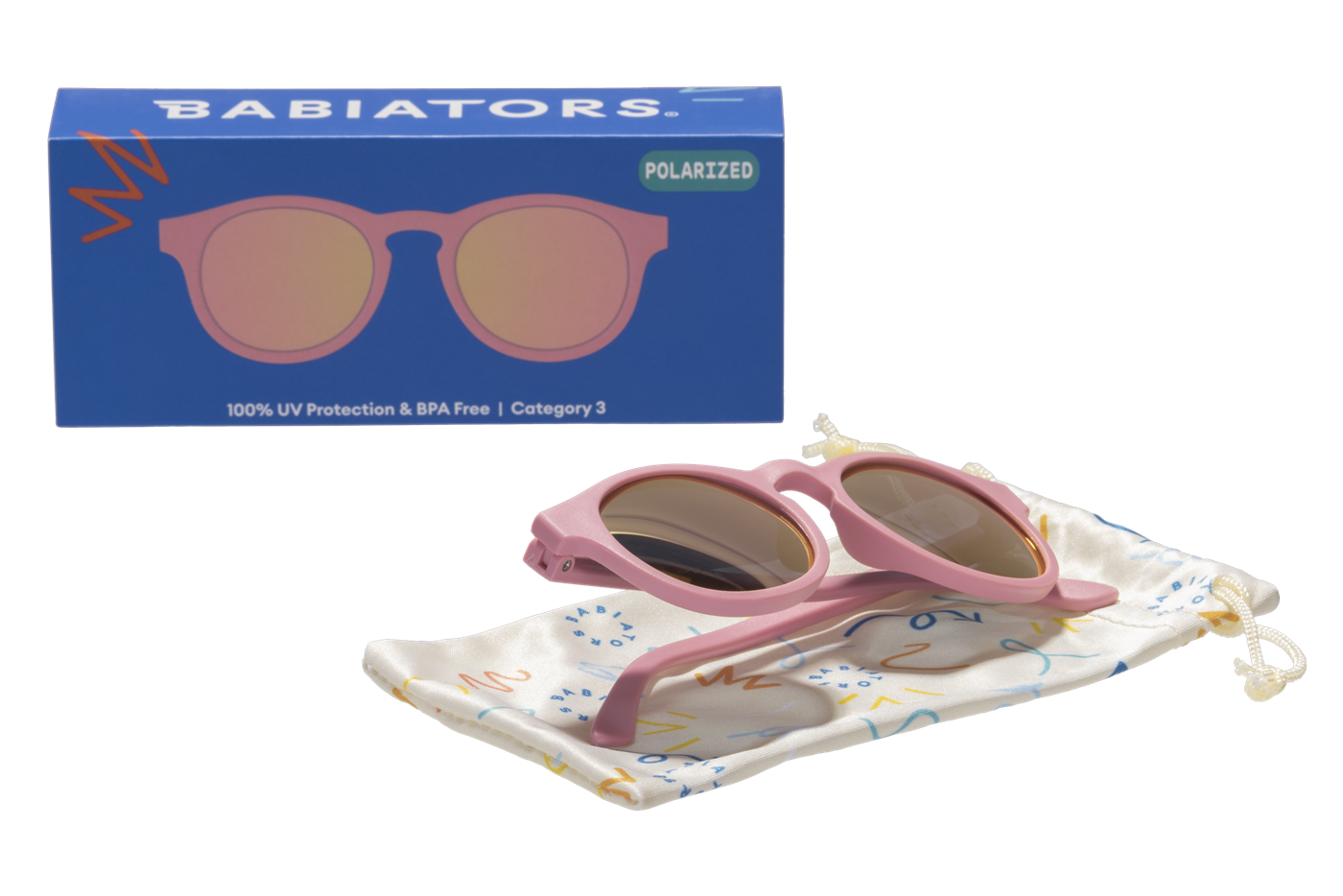 Babiators Polarize Keyhole Güneş Gözlüğü Pretty in Pink 0-2 Yaş