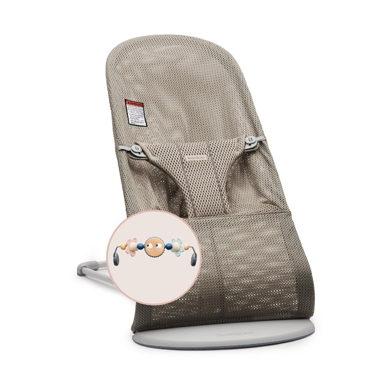BabyBjörn Pastel Oyuncaklı Bliss Ana Kucağı Mesh Grey Beige