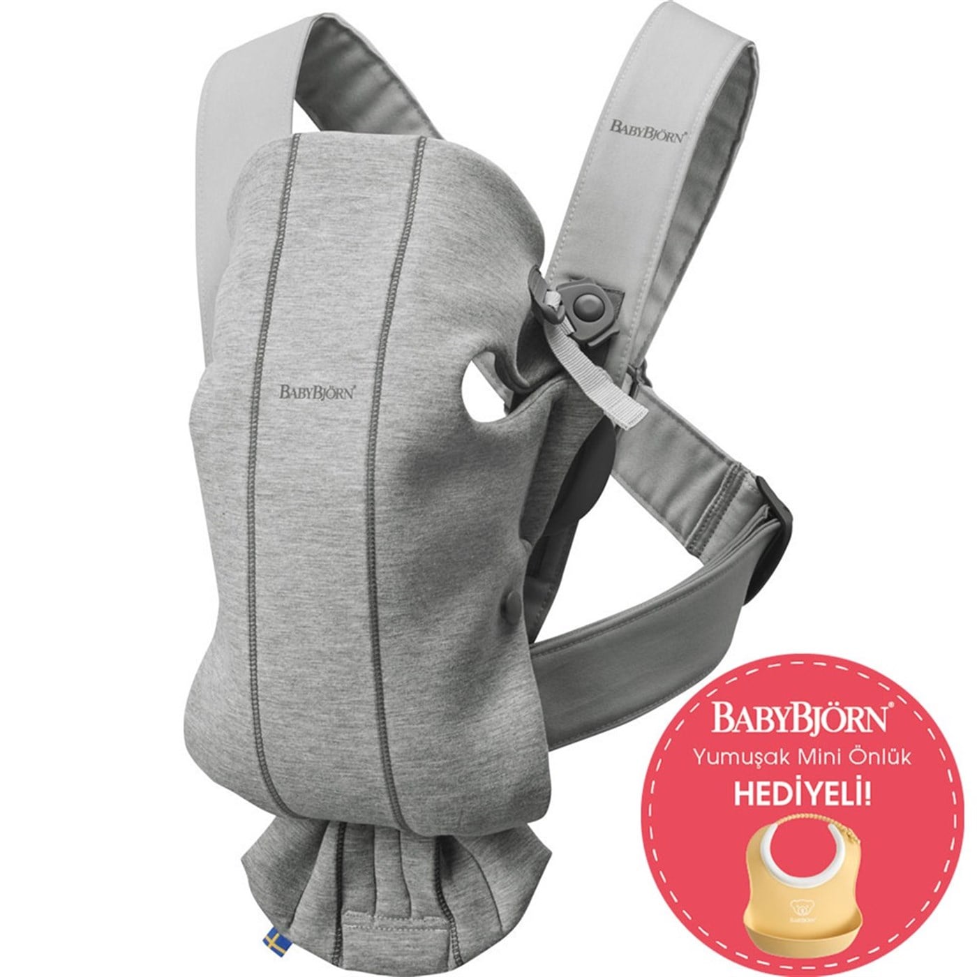 BabyBjörn Kanguru Mini 3D Jersey Light Grey