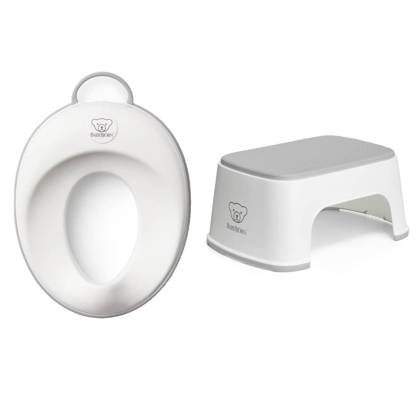 BabyBjörn Klozet Adaptörü & Safe Step Banyo Basamağı / White Grey