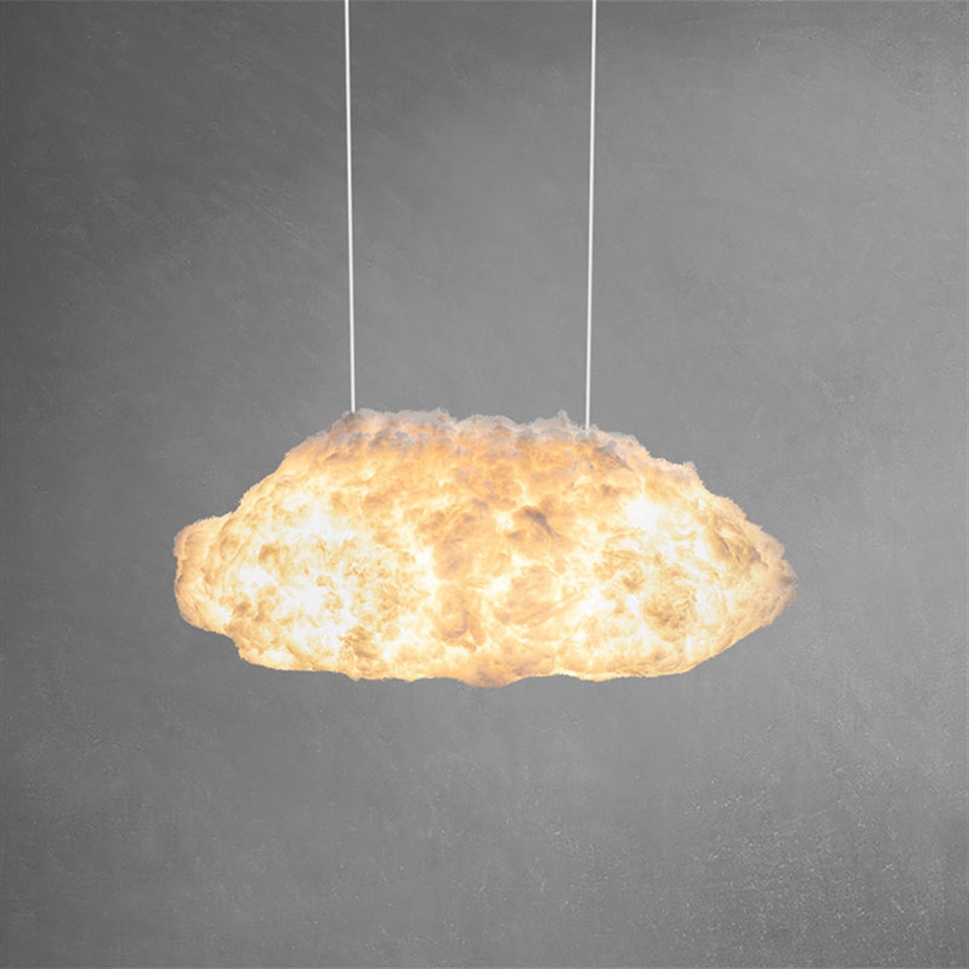 Bouffeecloud Bulut  Sarkıt Large Aydınlatma-İki Kablolu Beyaz