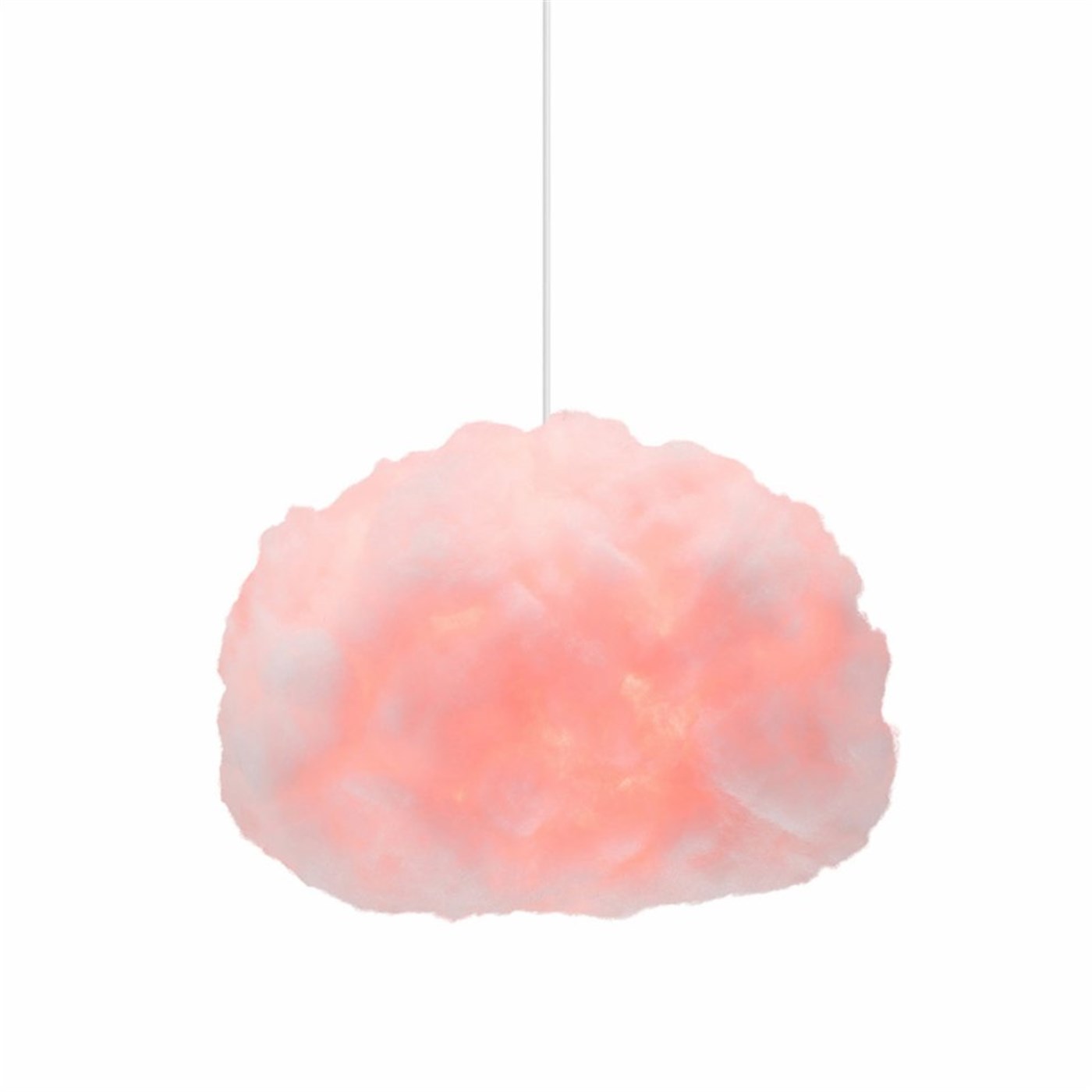 Bouffeecloud Bulut  Sarkıt Orta Aydınlatma RGB Kumandalı Beyaz Kablolu