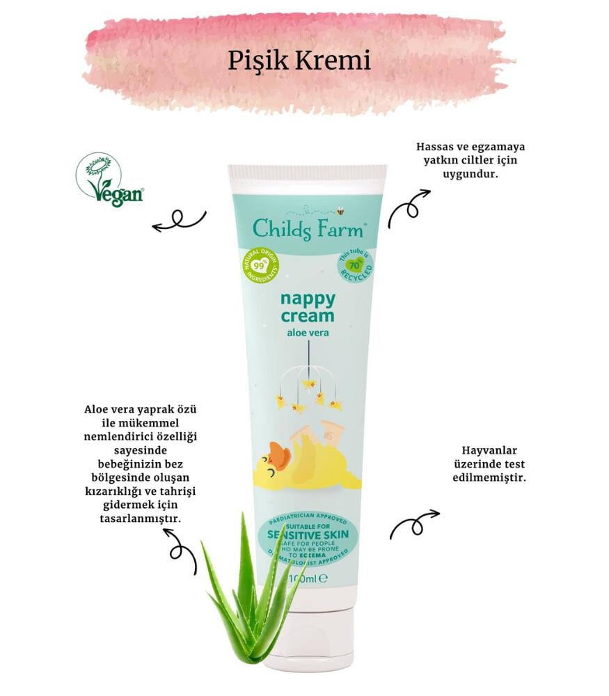 Childs Farm Bebek Pişik Kremi 100ml
