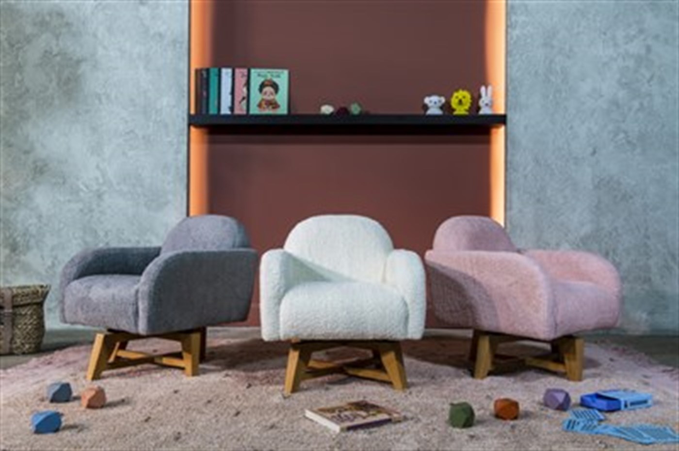 Cozy Koltuk Gri 360 Derece