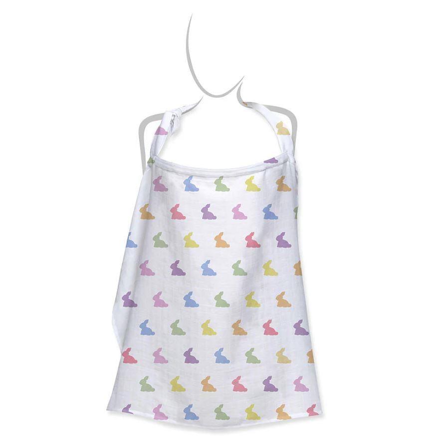 Deux Lapins Emzirme Önlüğü Gökkuşağı