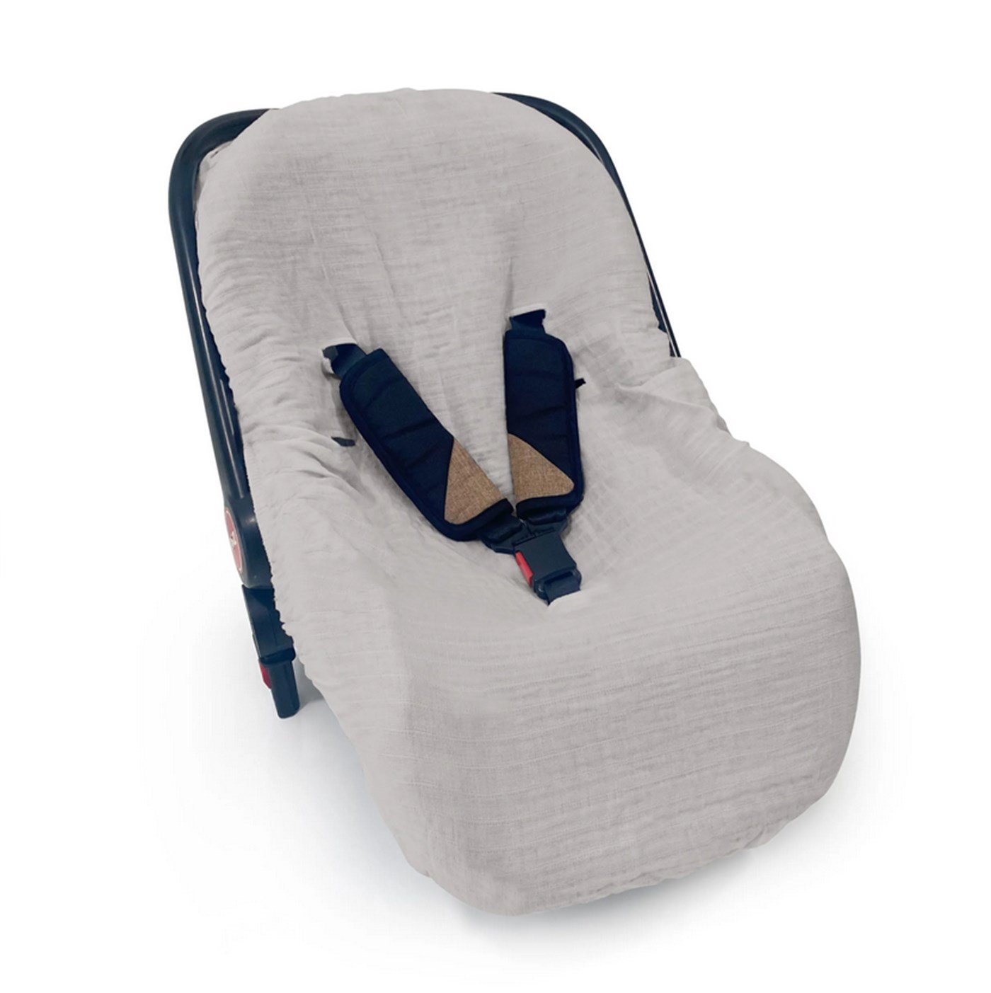 Deux Lapins Müslin Puset Kılıfı Gri