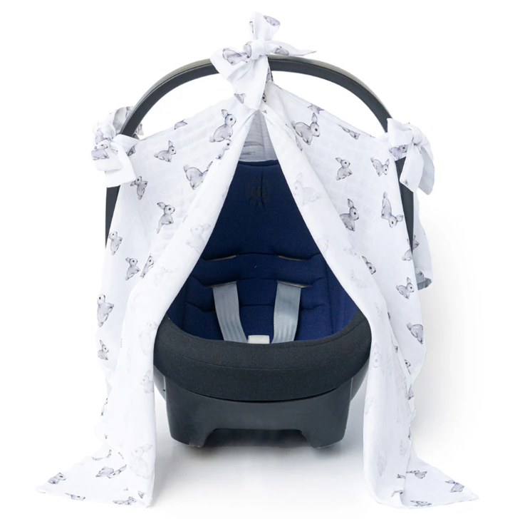 Deux Lapins Puset Örtüsü İconic gri tavşan