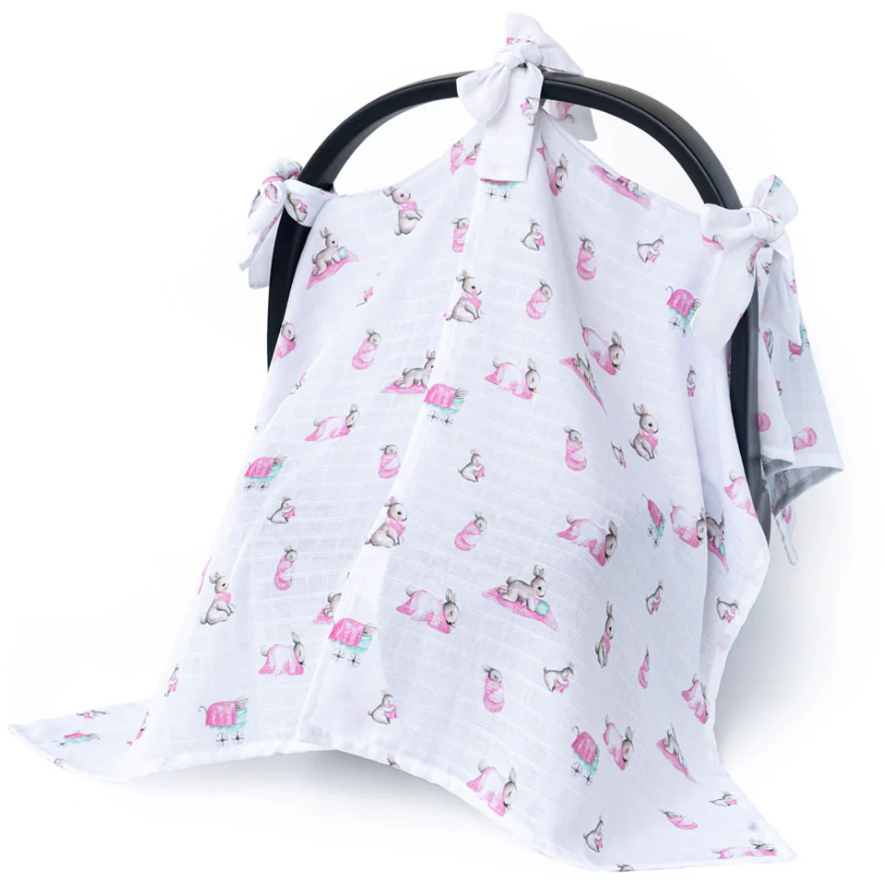 Deux Lapins Puset Örtüsü Pembe bebe lapin