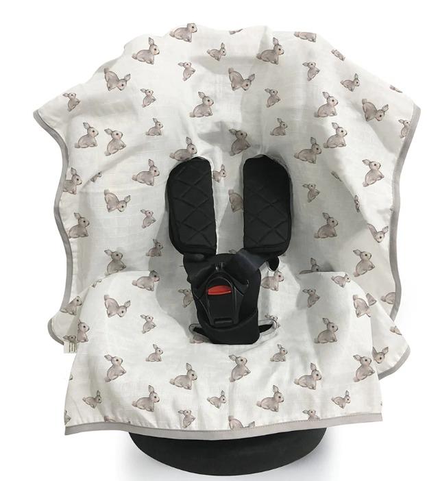 Deux Lapins Puset Oto Koltuk Örtüsü İconic gri tavşan