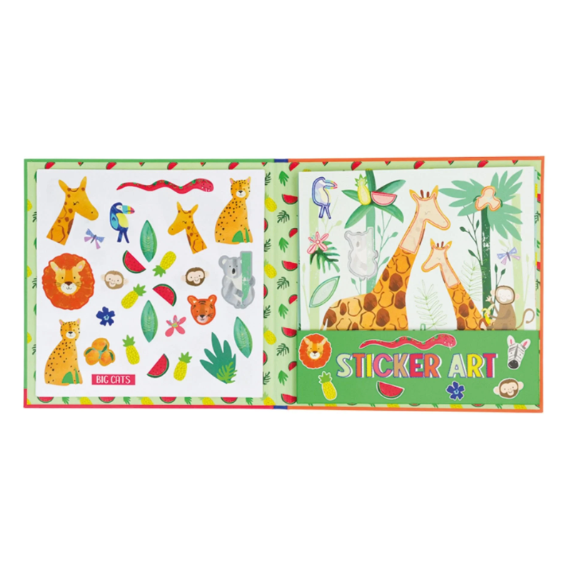 Floss & Rock Kokulu Sticker Aktivite Kitabı- Jungle