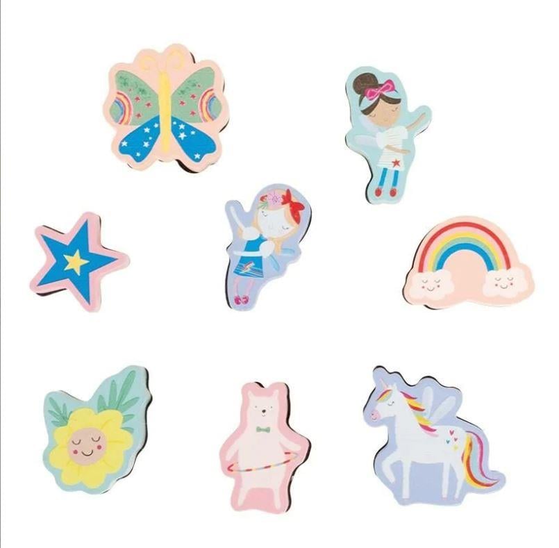 Floss & Rock Stamper Ahşap Baskı Seti - Rainbow Fairy