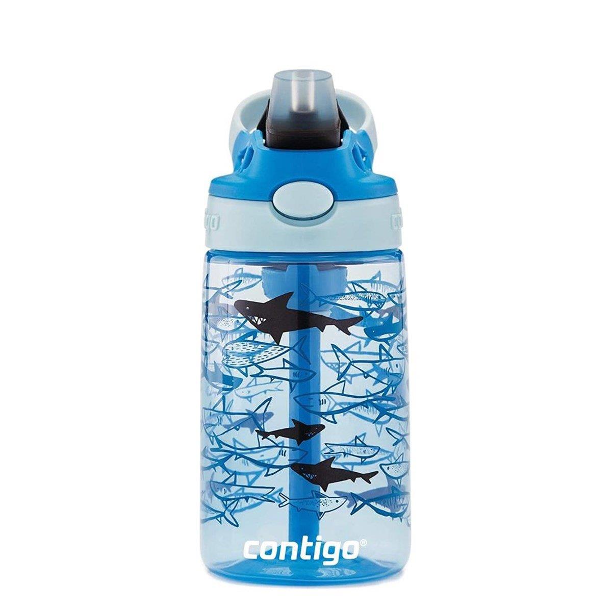 Gizmo Flip Pro Sharks Tritan Çocuk Suluğu  420ml Açık Mavi
