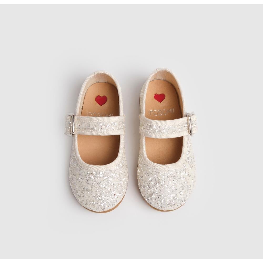İpobomi Sparkle Tabanlı Babet Beyaz