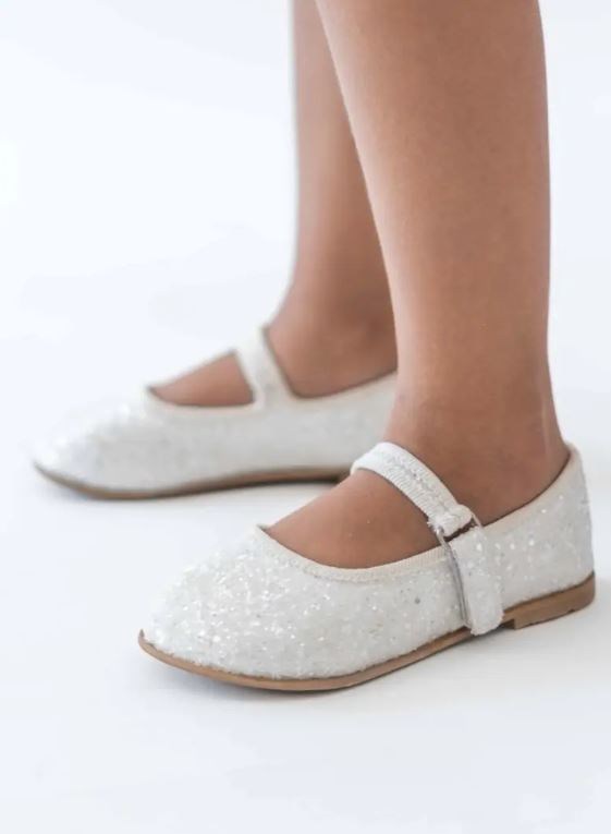 İpobomi Sparkle Tabanlı Babet Beyaz