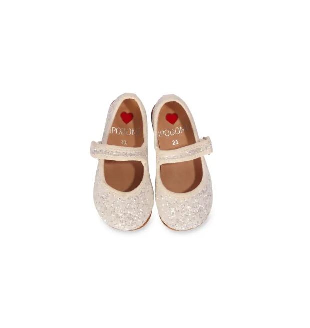 İpobomi Sparkle Tabanlı Babet Beyaz