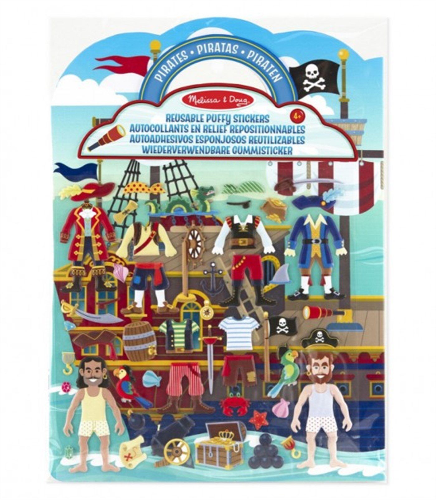 Kabartmalı Tak Çıkar Çıkartma Seti - Korsanlar