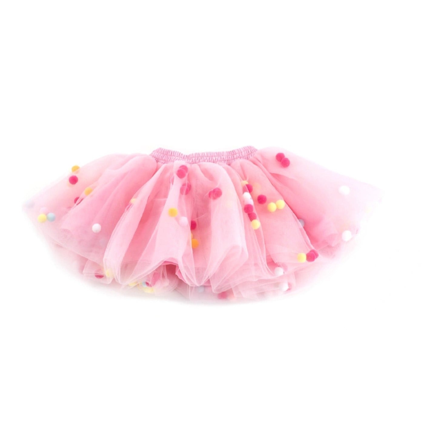 La Pomponnette tütülü etek Açık pembe