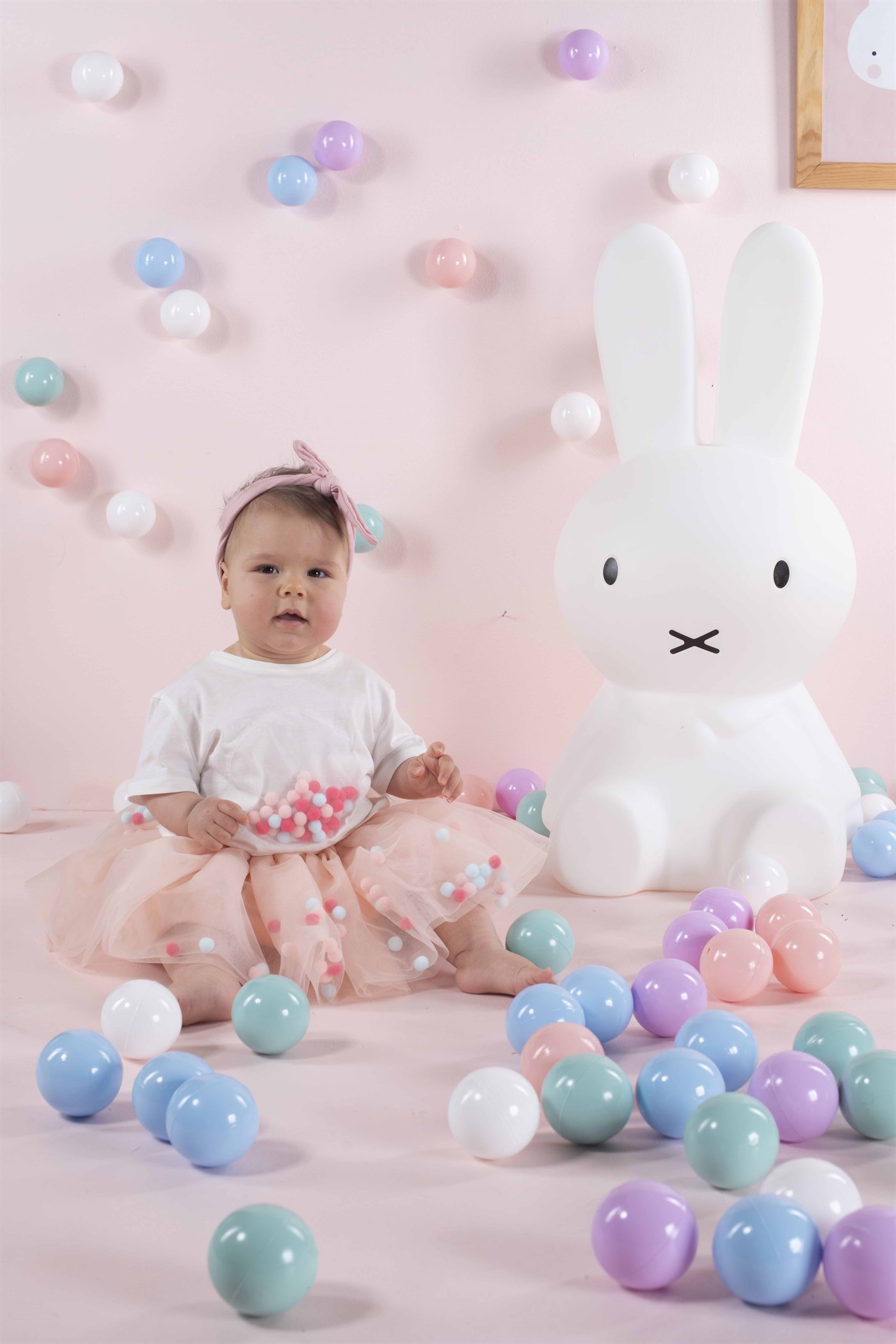 La Pomponnette tütülü etek Somon