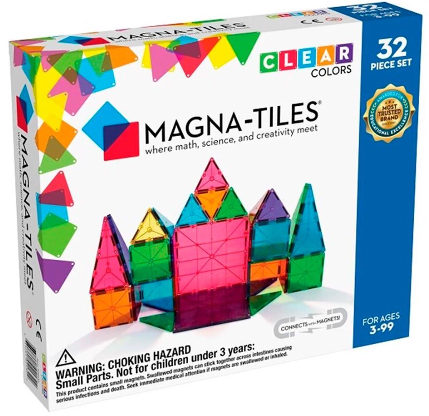 Magna-Tiles Clear Color 32 Parça