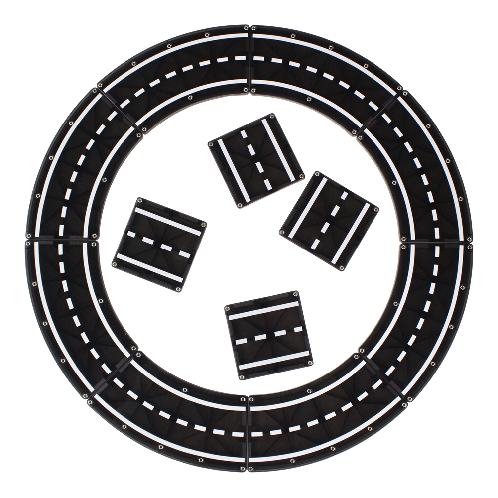 Magna-Tiles - XTRA Roads 12-Piece Set - Yol Seti 12 Parça