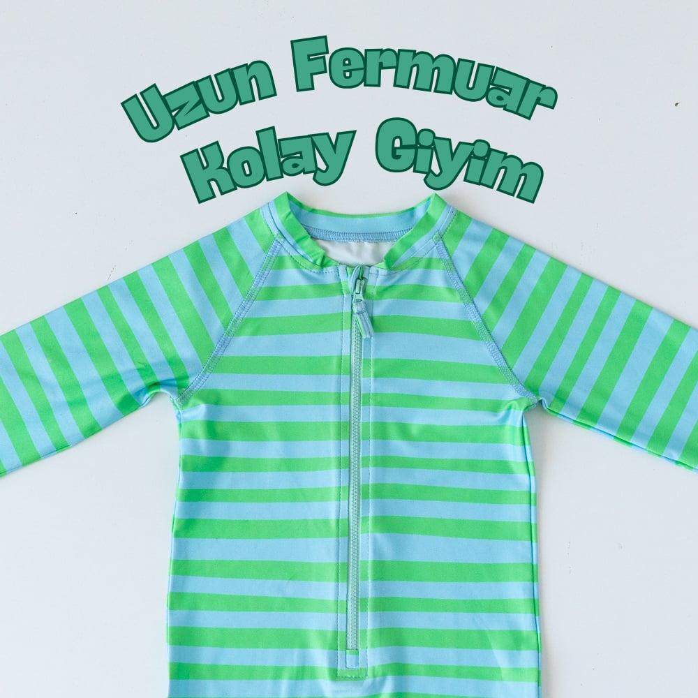 Mama Yoyo Uzun Kollu Tulum Mayo Çizgili