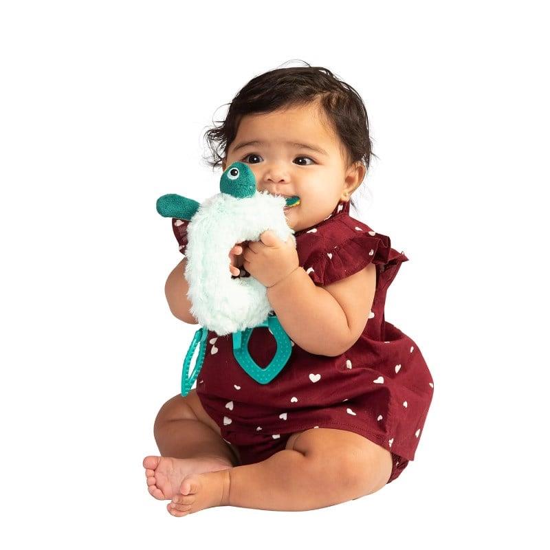 Manhattan Toy Diş Kaşıyıcı ve Çıngırak - Theo Kaplumbağa