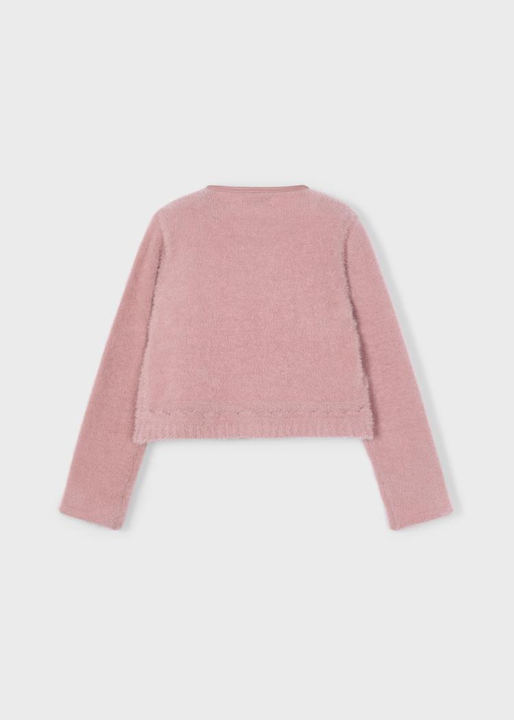 Mayoral Peluş Kürklü Hırka Pembe