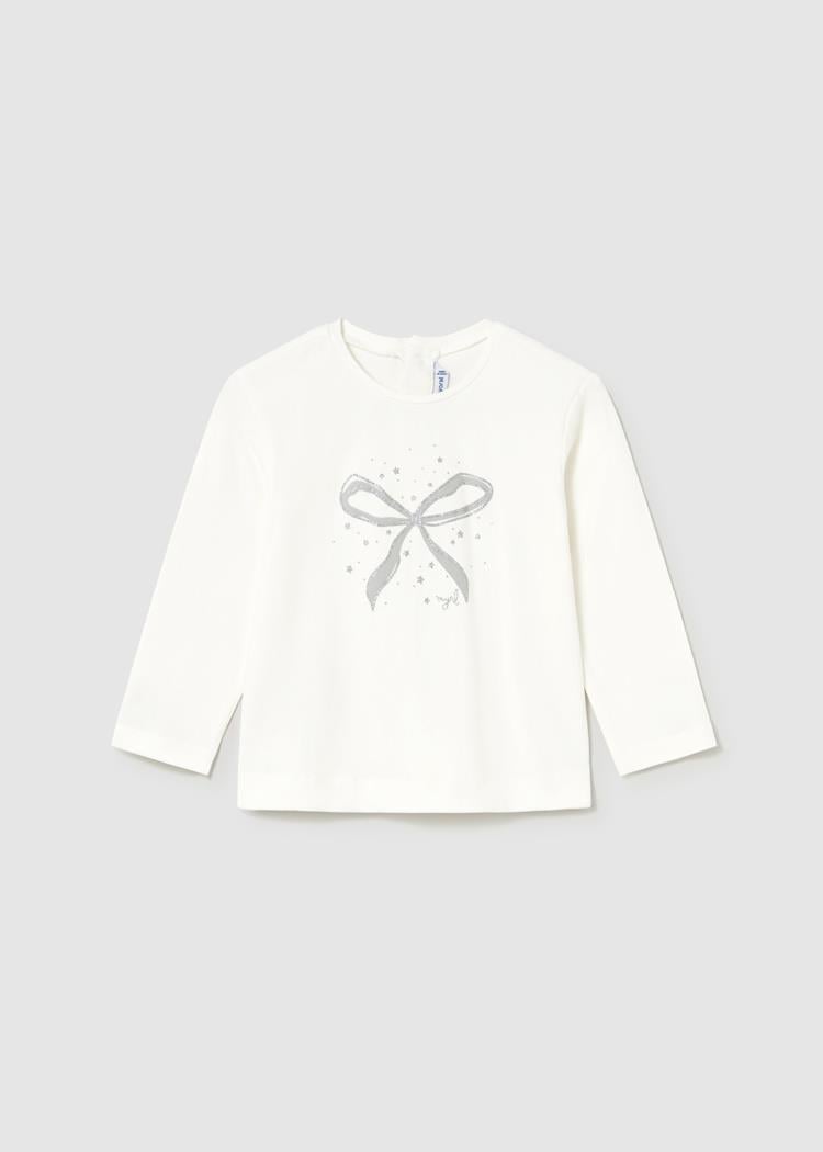 Mayoral Tişört Uzun Kol Basic Krem