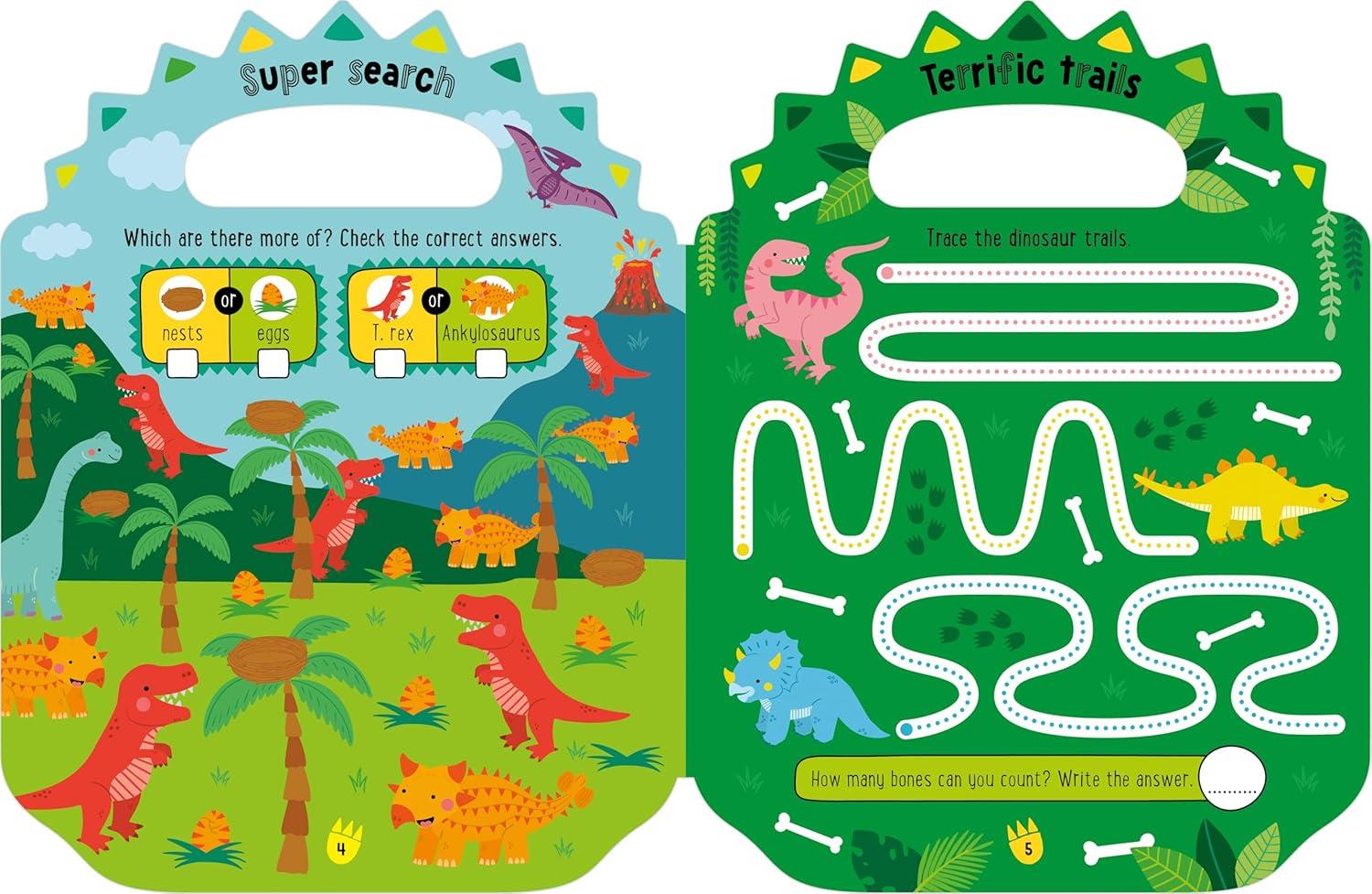 MBI - Shiny Stickers My Green and Scaly Dinosaur Activity Book