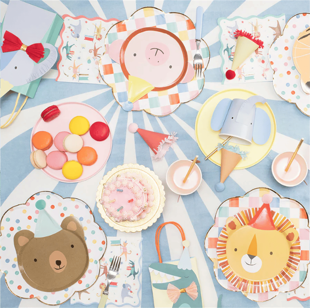 Meri Meri - Animal Parade Large Napkins - Hayvanlar Geçit Töreni Peçeteler 16lı